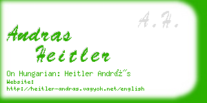 andras heitler business card